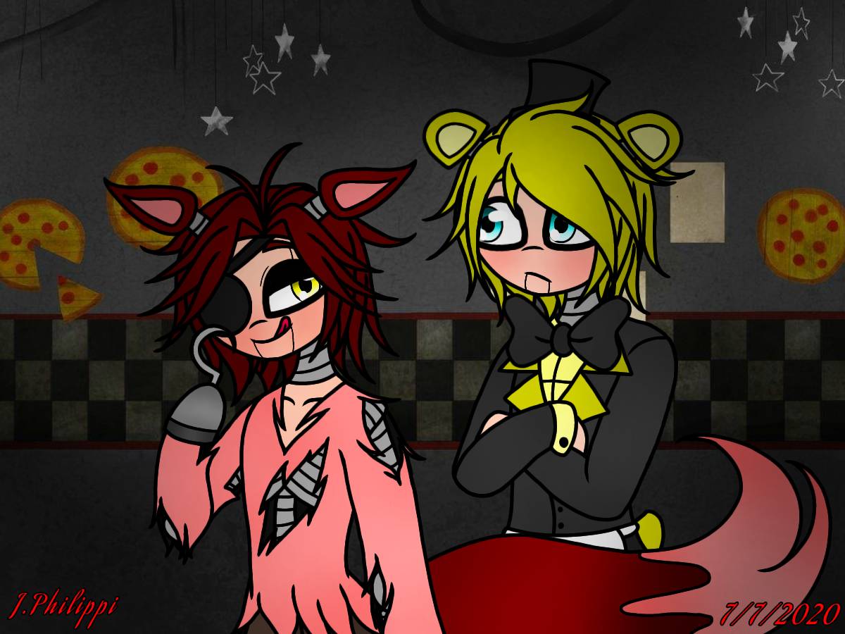 golden freddy x foxy