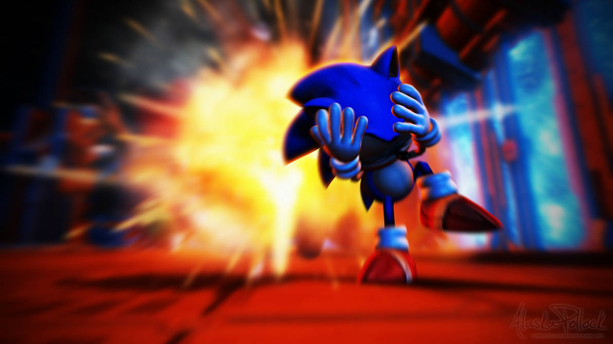 Download The menacing Death Egg from the Sonic series looms over a dark  planet Wallpaper