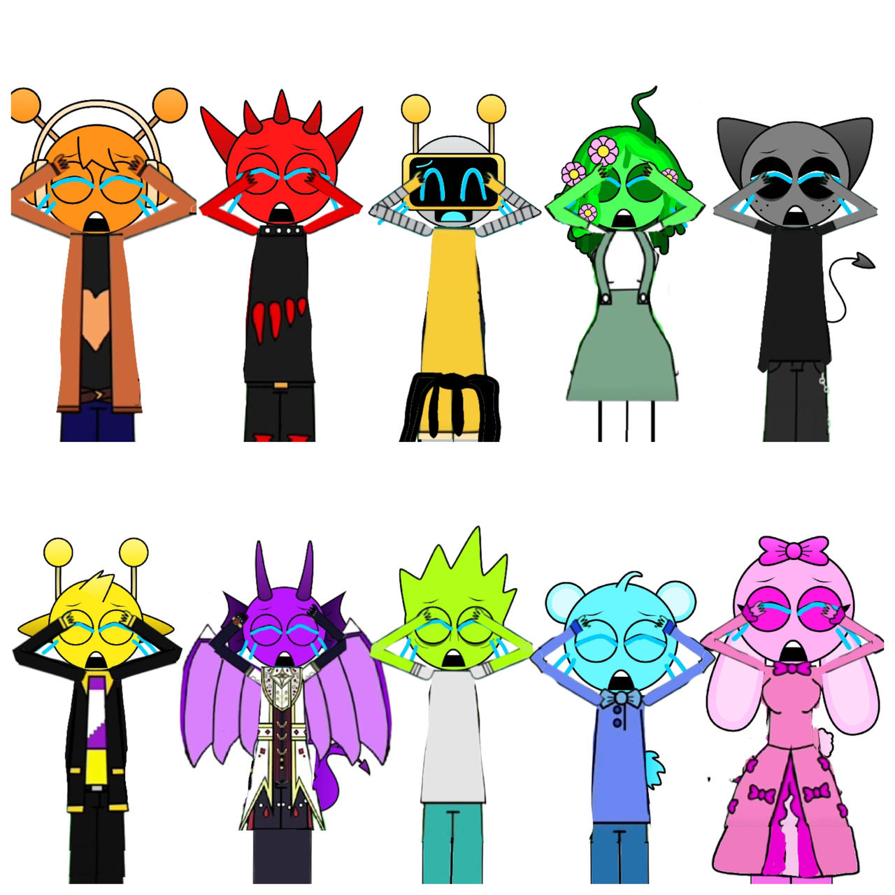 Sprunki screaming and crying, new version by keitarofrogboy on DeviantArt