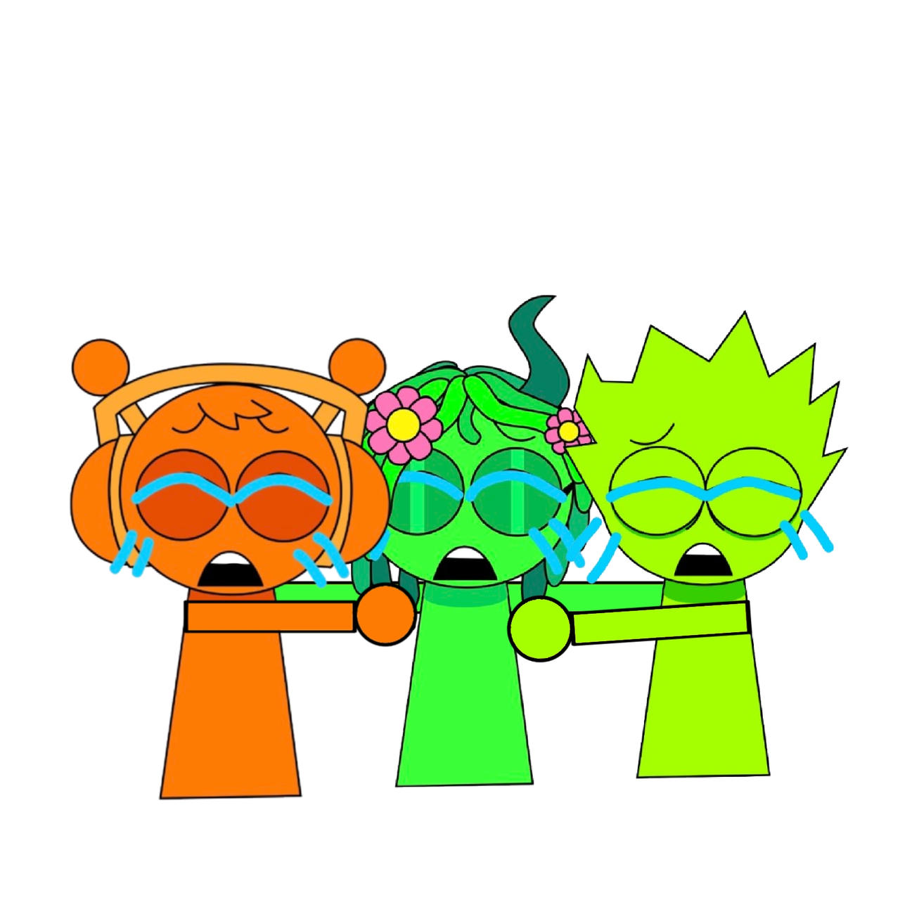 Oren, OWAKCX and Vineria hugging and crying by keitarofrogboy on DeviantArt