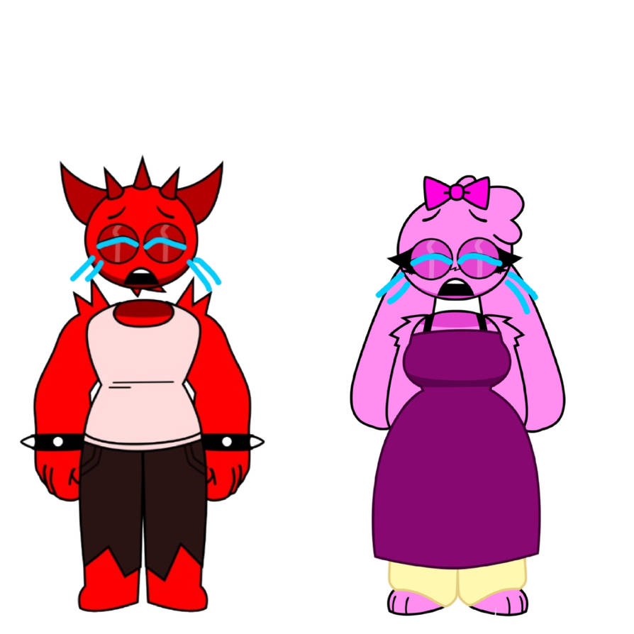 Grownup raddy and grownup pinki crying by keitarofrogboy on DeviantArt