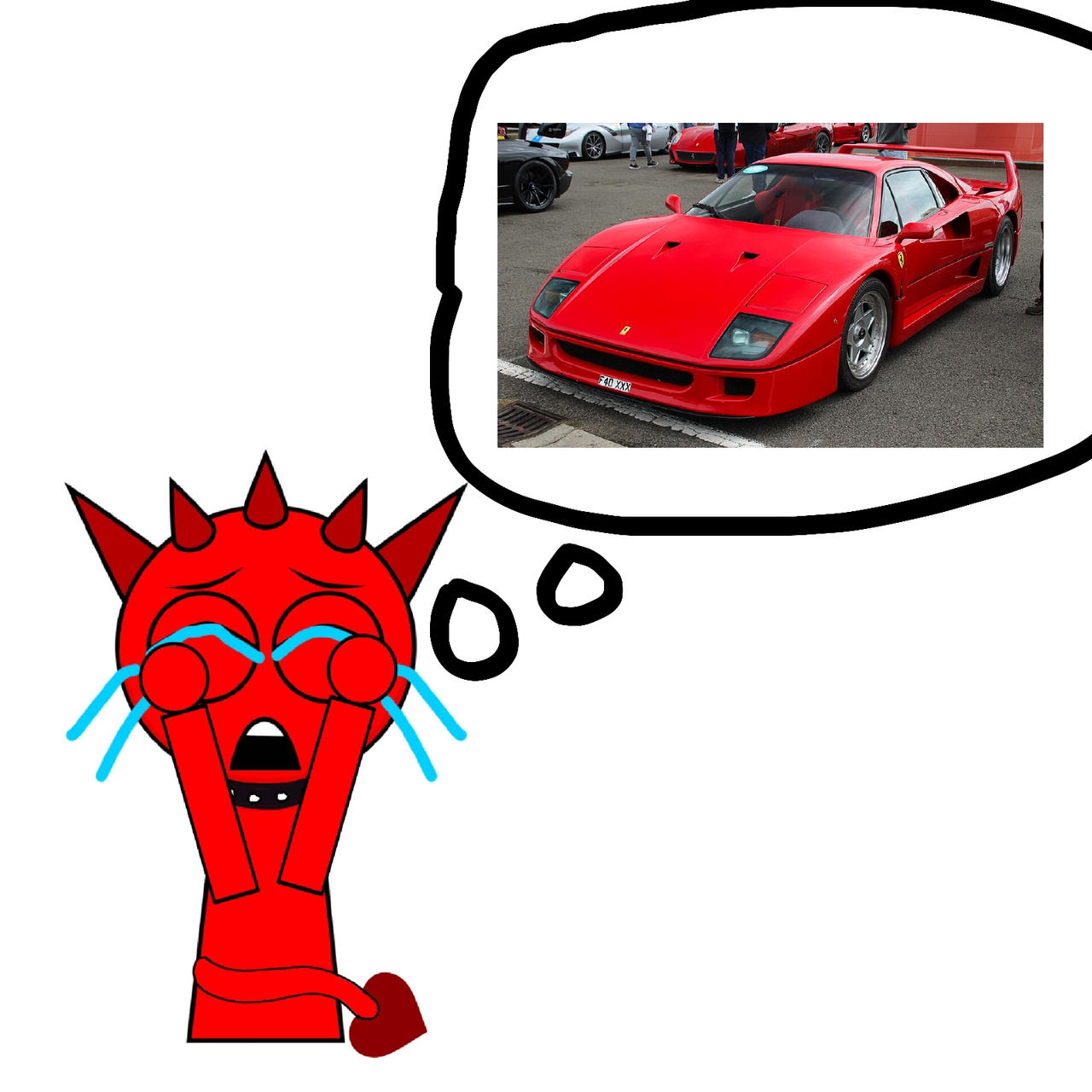 Fera Raddy Raddy crying about his Ferrari f40 get robbed by keitarofrogboy on ...