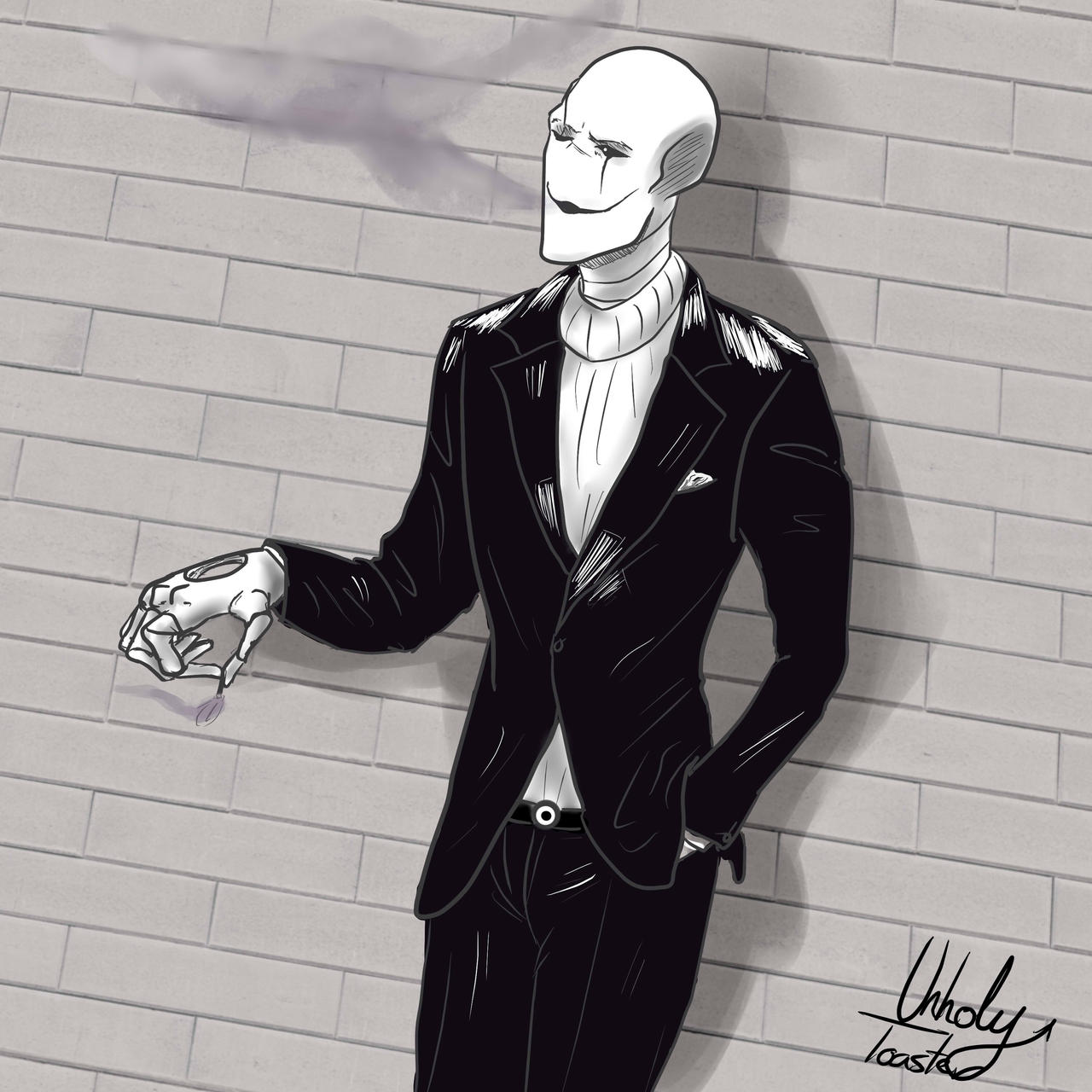 Gaster suit by UnholyToaster on DeviantArt