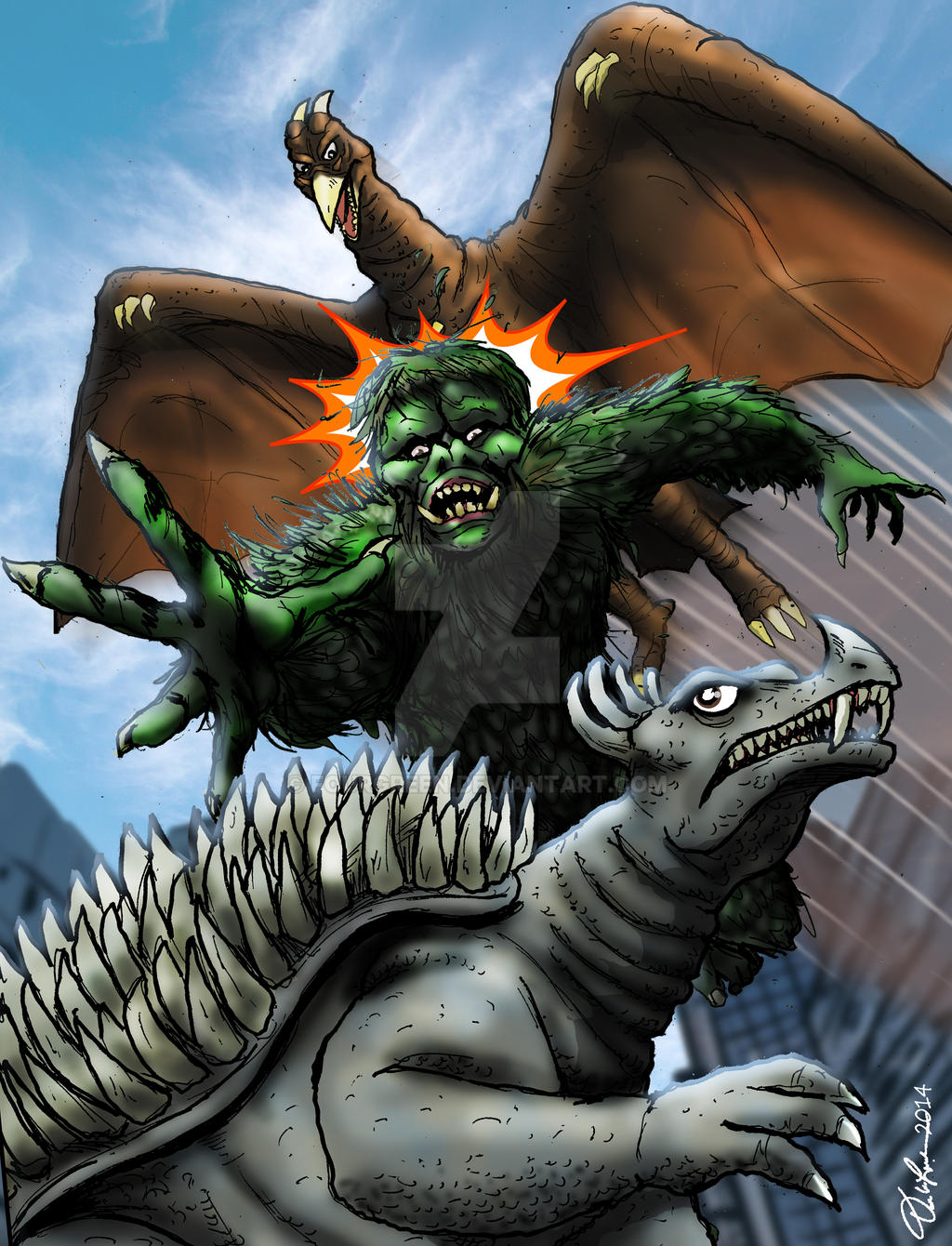 Rodan's a d**k! by Fourgreen on DeviantArt