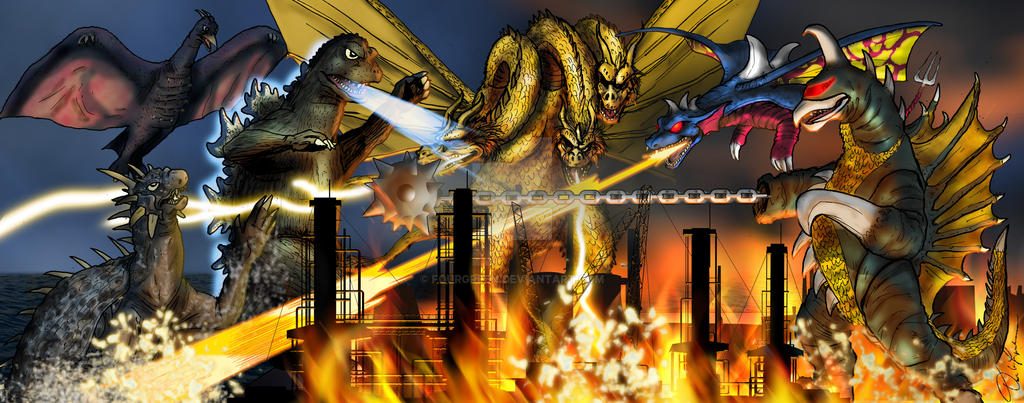 King Ghidorah with Smaug (with meme) by Filiko on DeviantArt