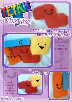 Tetris Plushies