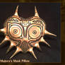 Golden Majora's Mask Pillow