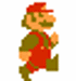 Mario running in the 1980's