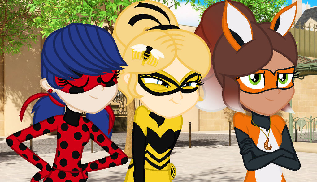 Miraculous LadyBug, Queen Bee and Volpina