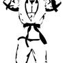Street fighter Ryu stencil