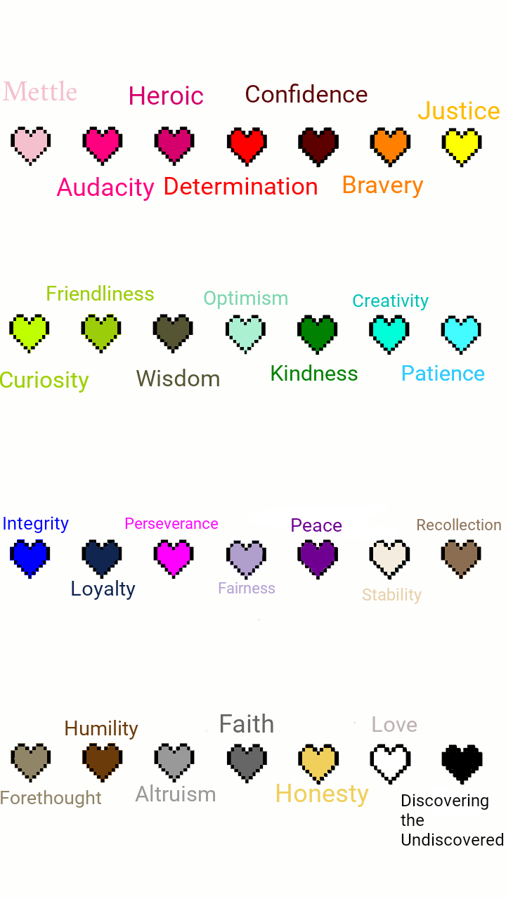 Undertale Soul Colors by Marikunin on DeviantArt