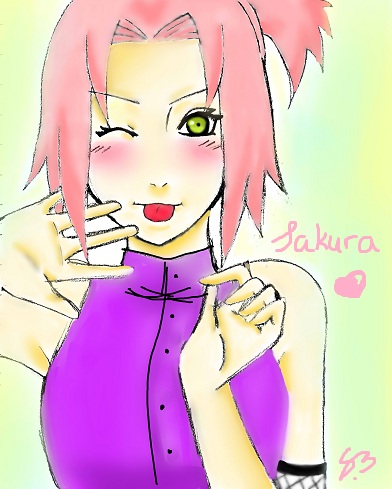 Sakura in Ino's outfit !