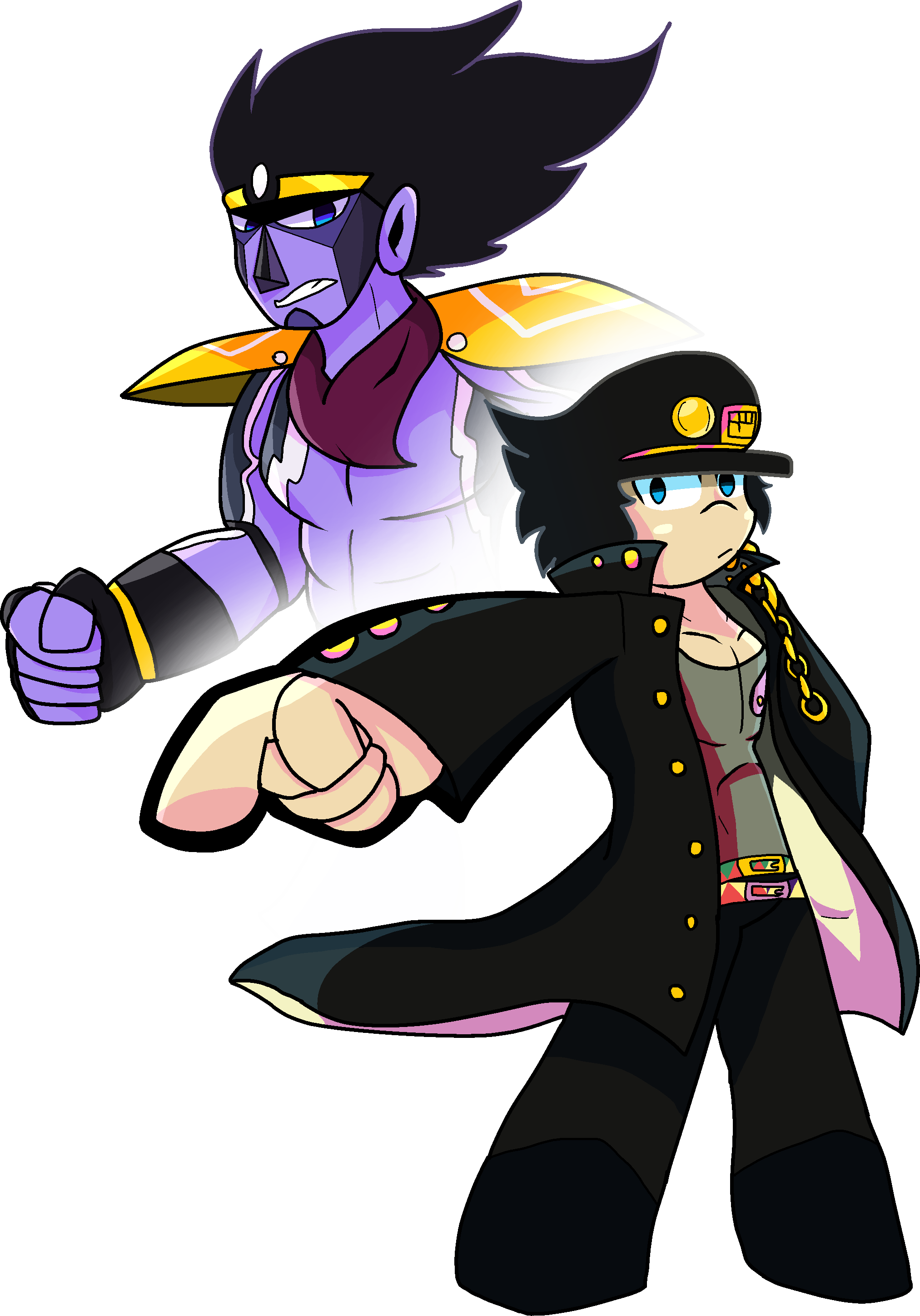 Stand User: Jotaro Kujo - Stand: Star Platinum by ragnavlade on