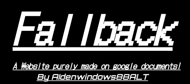 Fallback, public release! by Aidenwindows88ALT on DeviantArt