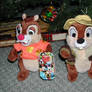 My chip and dale plushes