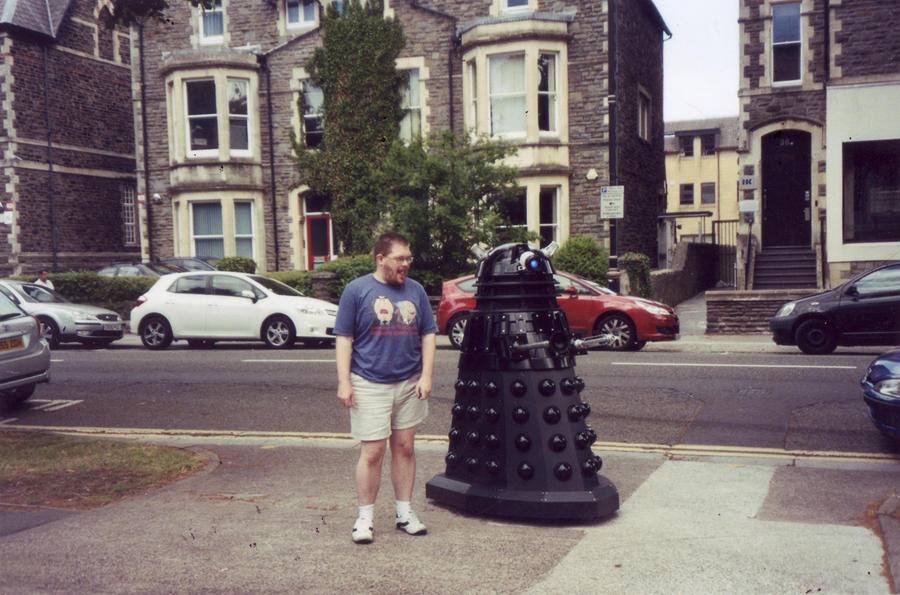 Me with a Dalek in Cardiff