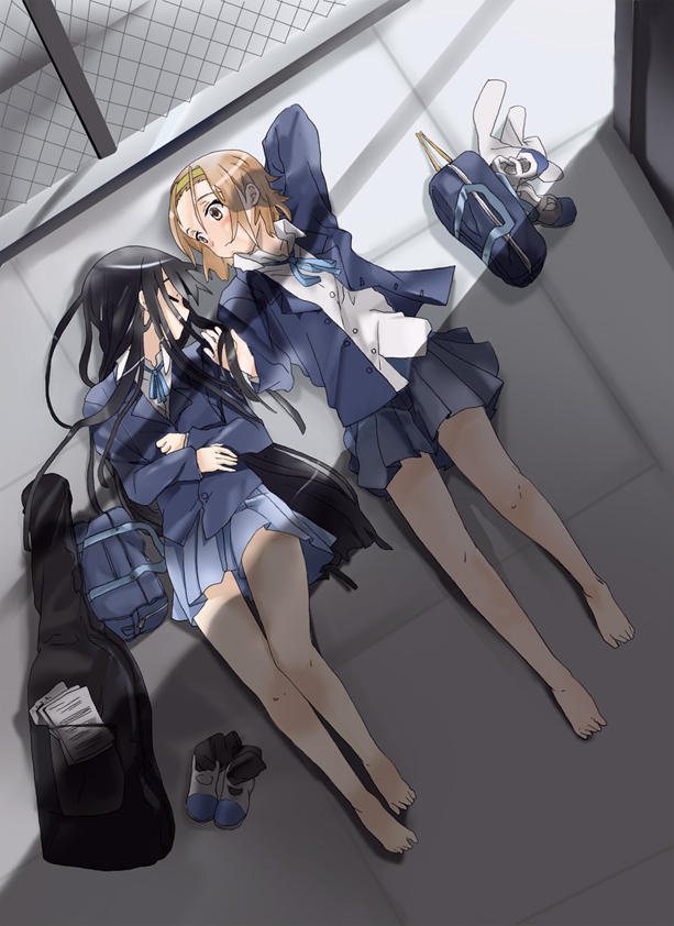 Mio Slaps Ritsu Mio x Ritsu 20 by KyoFlameAshHylden on DeviantArt