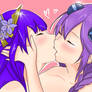 Raiden Shogun (Ei) x Purple Heart (Neptune) - YURI