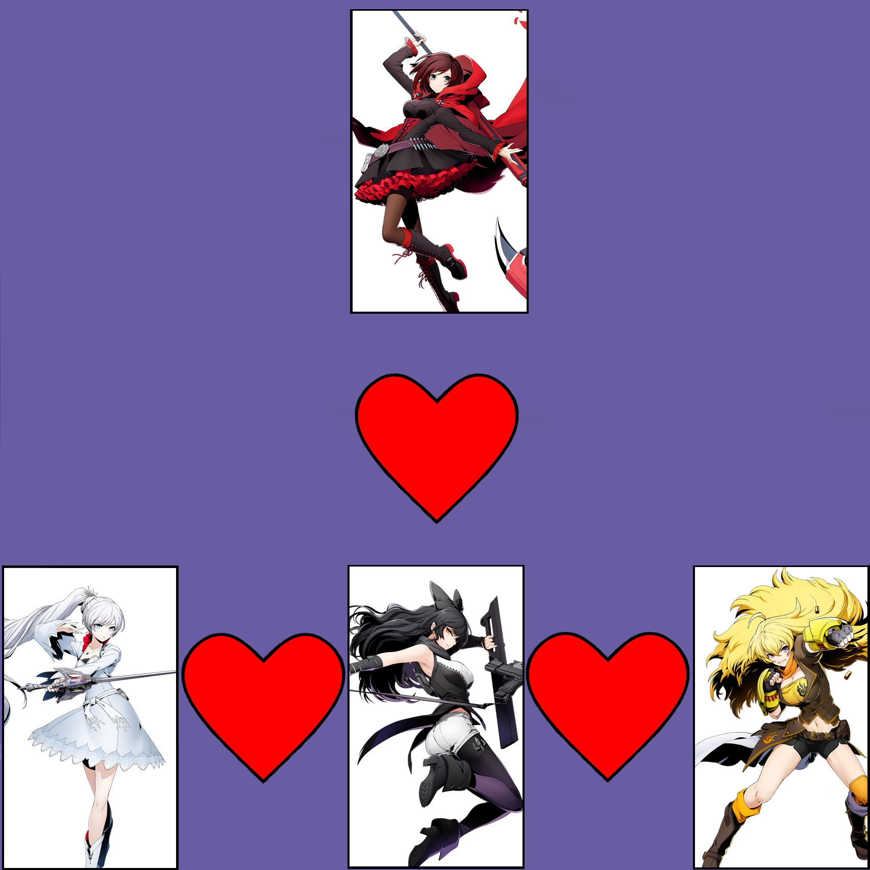 Rwby Ruby Yang And Blake Yuri