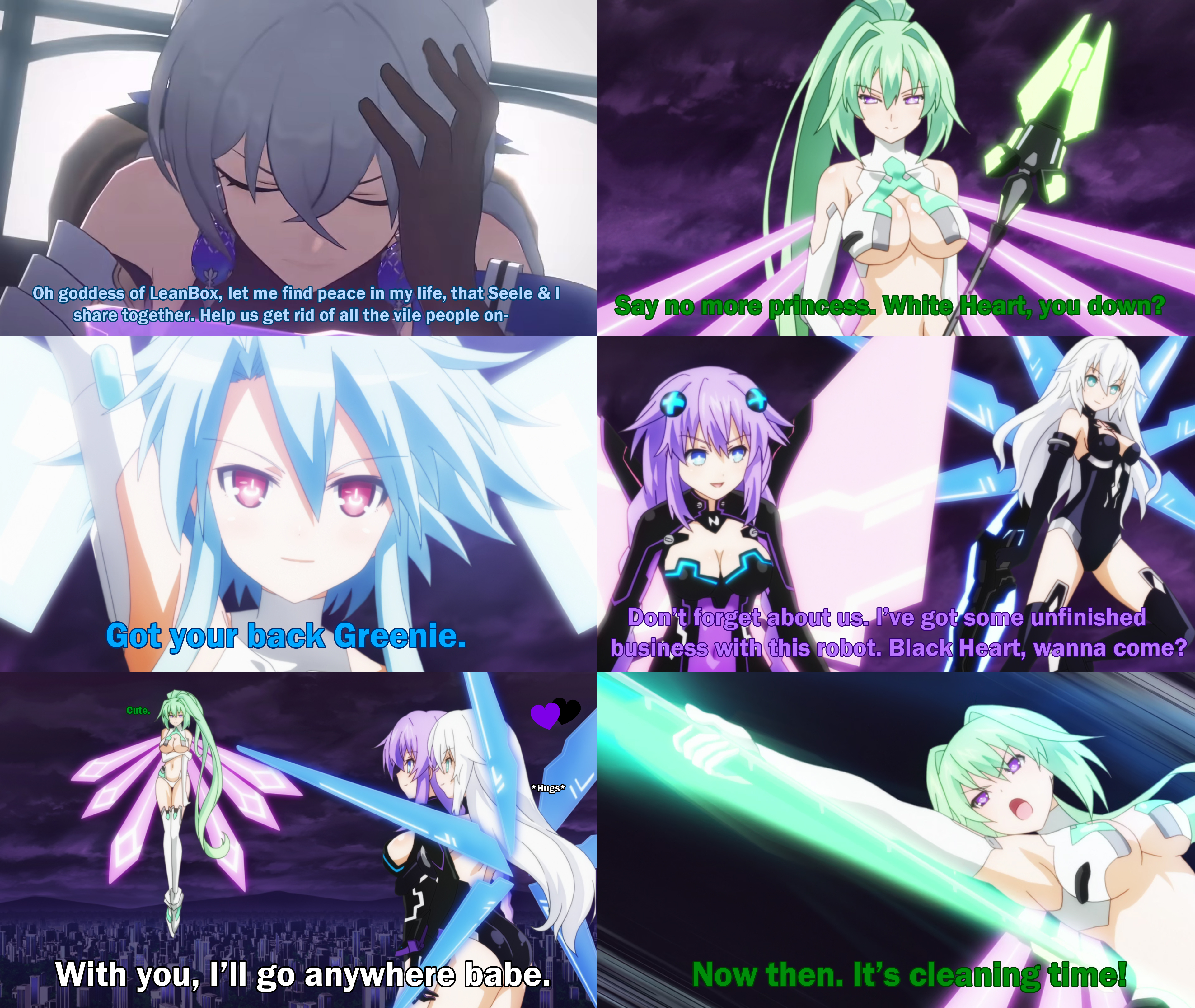 Bronya praying to Green Heart