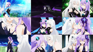 Purple Heart x Black Heart collage - HDD NepNowa