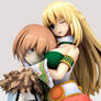 Vert breast hugging Blanc