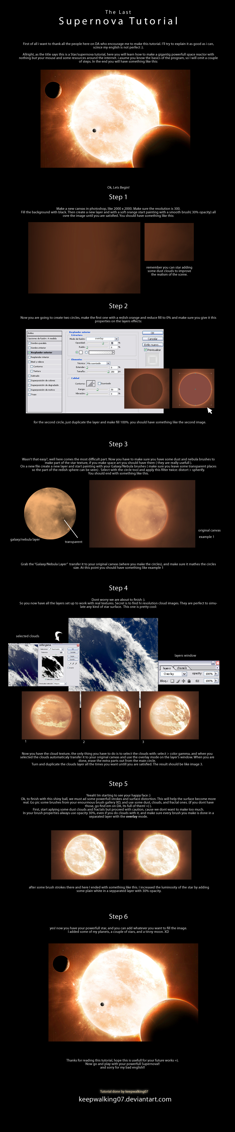 The last Supernova Tutorial