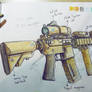 M4A1 CQBR sketch
