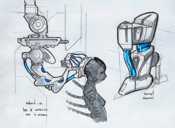 Robotic Arm  suspender Concept + fuel tank