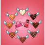 Kawaii Chocolate Hearts