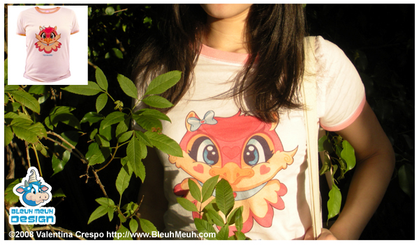 Kawaii Valentina Heart Owl Tee