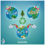 Happy Kawaii Earth Day 2009 by KawaiiUniverseStudio