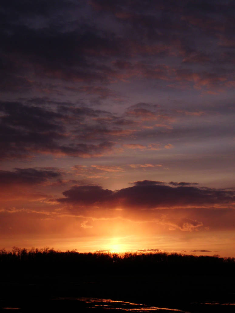 Spring Sunset Drawings A Spring Sunset by uberkid64 on DeviantArt
