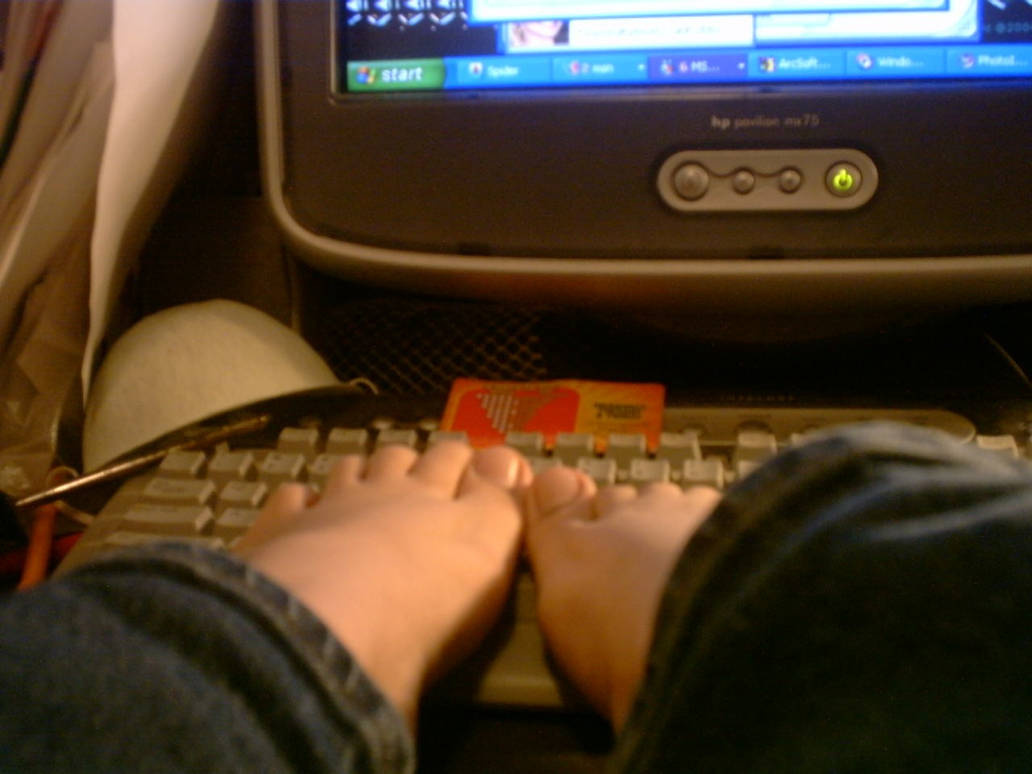 Typing Using Feet Typing Feet 2 by Akasha1 on DeviantArt