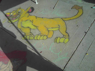 Simba Chalk Art