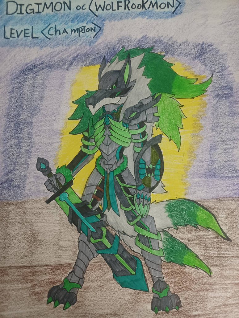 Digimon oc: Wolf rookmon by simon17carlucci on DeviantArt
