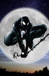 Symbiote Black Spiderman by commanderlewis