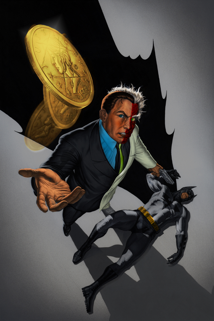 Two face vs batman