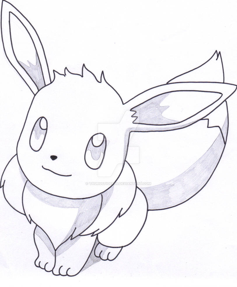Eevee Sitting By Taurustiger86 On DeviantArt