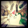 White Ranger VS Green Ranger