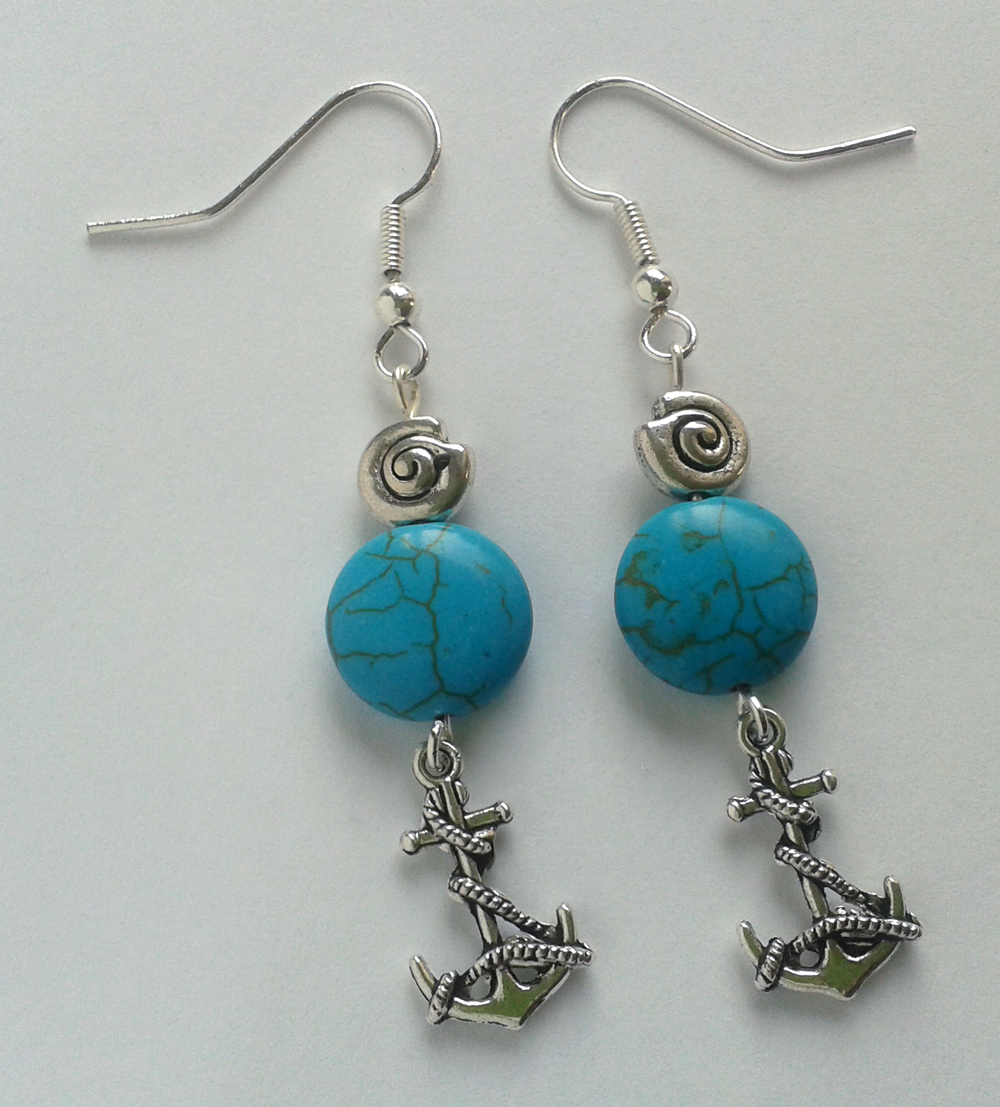 maritime flair with real turquoise silver filigree