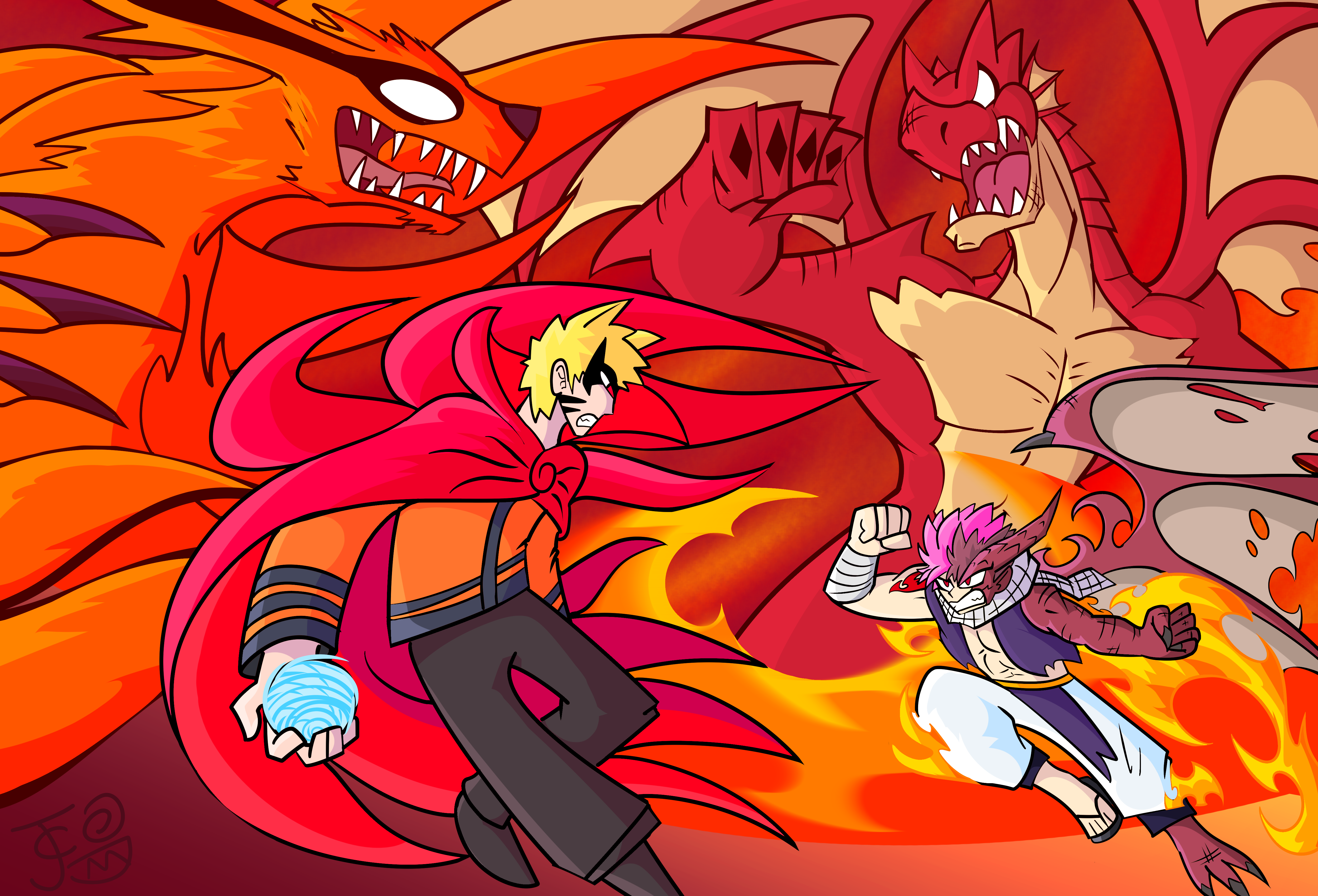 Death Battle Natsu vs. Naruto by Bluelightning733 on DeviantArt