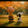 Charlie Brown and his dog Snoopy