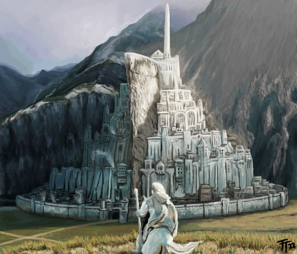 Minas Tirith on MS Paint by TTArtx on DeviantArt