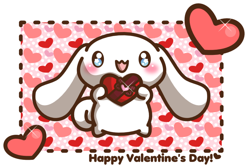 Happy Valentine's Day from Cinnamoroll!