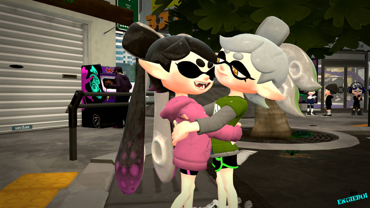 Splatoon: Callie hug Marie by DeekyStJ0hn on DeviantArt