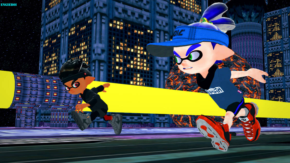 Splatoon: Race against the finish by DeekyStJ0hn on DeviantArt