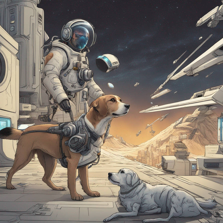 Dog sci-fi by vladadigital on DeviantArt
