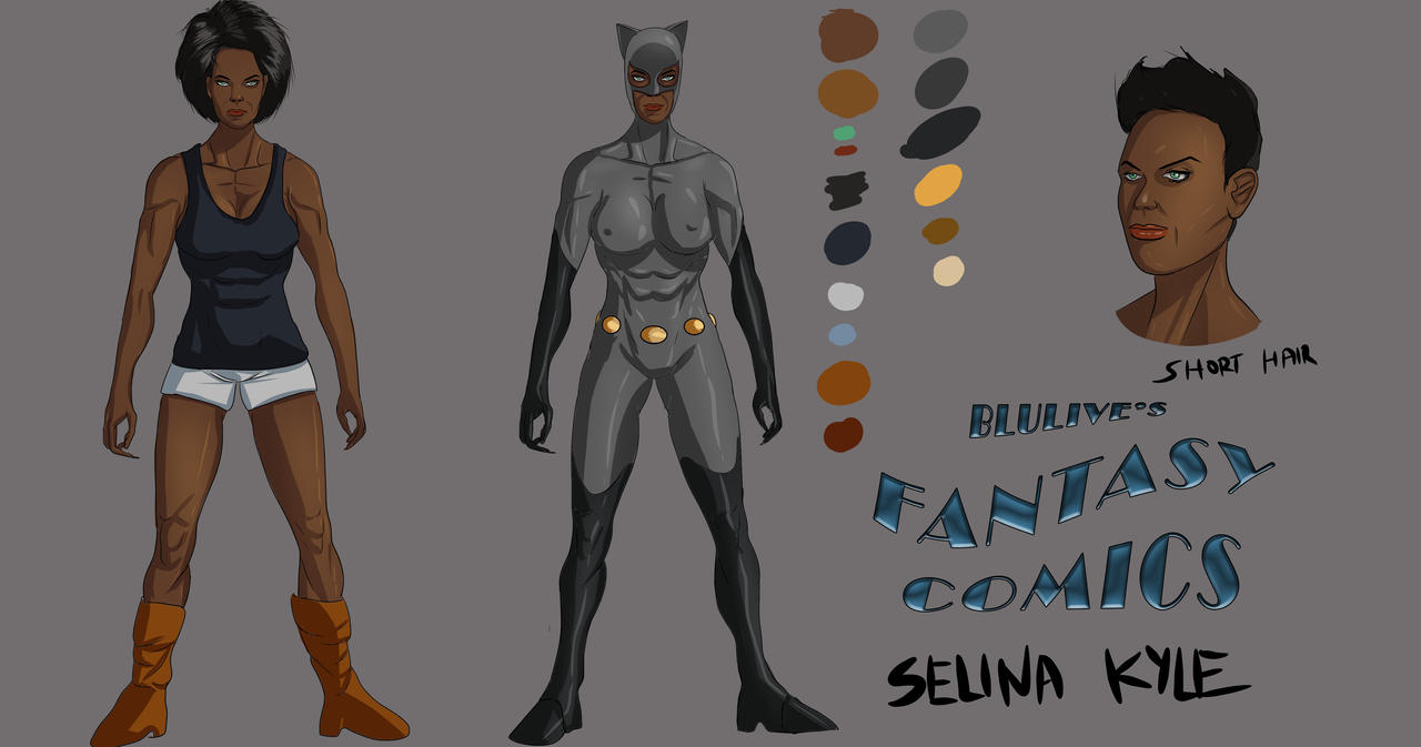 Selina Kyle Model Sheet By Blulive On Deviantart