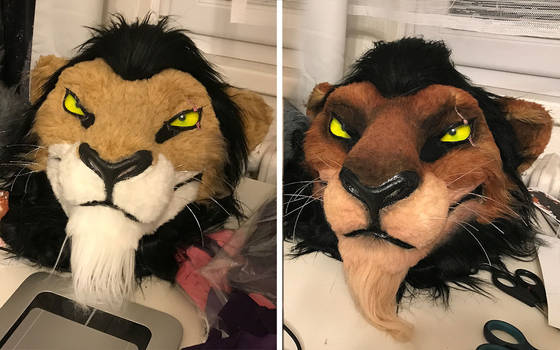 Scar Fursuit Head